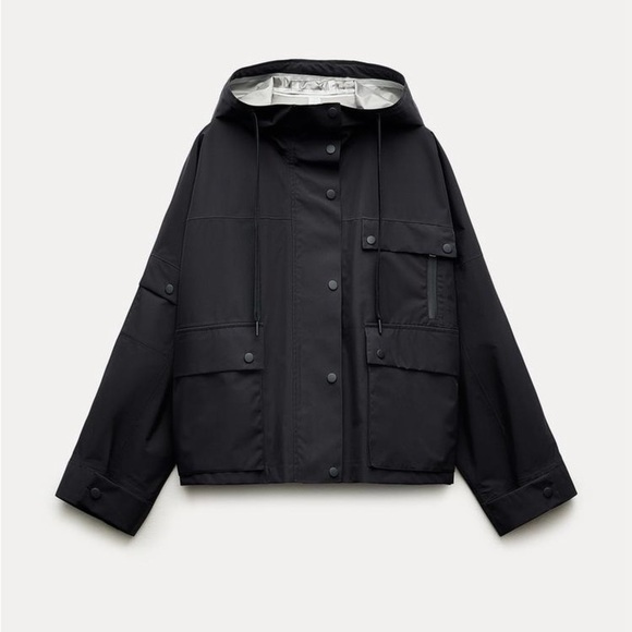 New Zara ZW COLLECTION OVERSIZED CROPPED CAPE